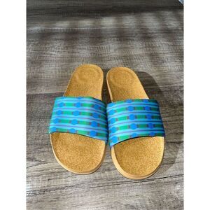 Fitflop x Yinka Ilori Water-Resistant Neoprene Slides Sandals size 8.5